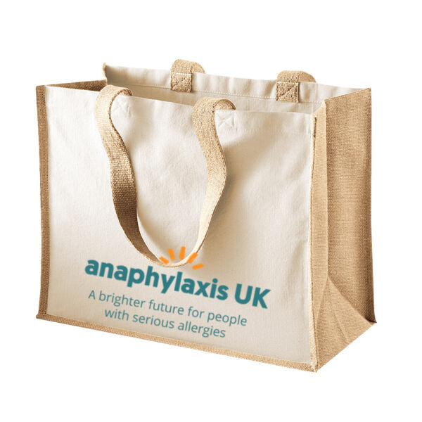 Anaphylaxis UK Jute Shopper Thumbnail